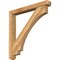 Ekena Millwork Imperial Craftsman Rough Sawn Bracket w/ Offset Brace, Western Red Cedar, 6"W x 48"D x 48"H BKT0604X48X48IMP04RWR - alternate 1